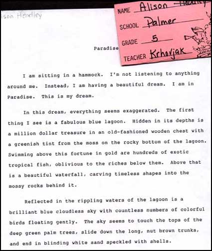 paradise, by alison headley, age 11